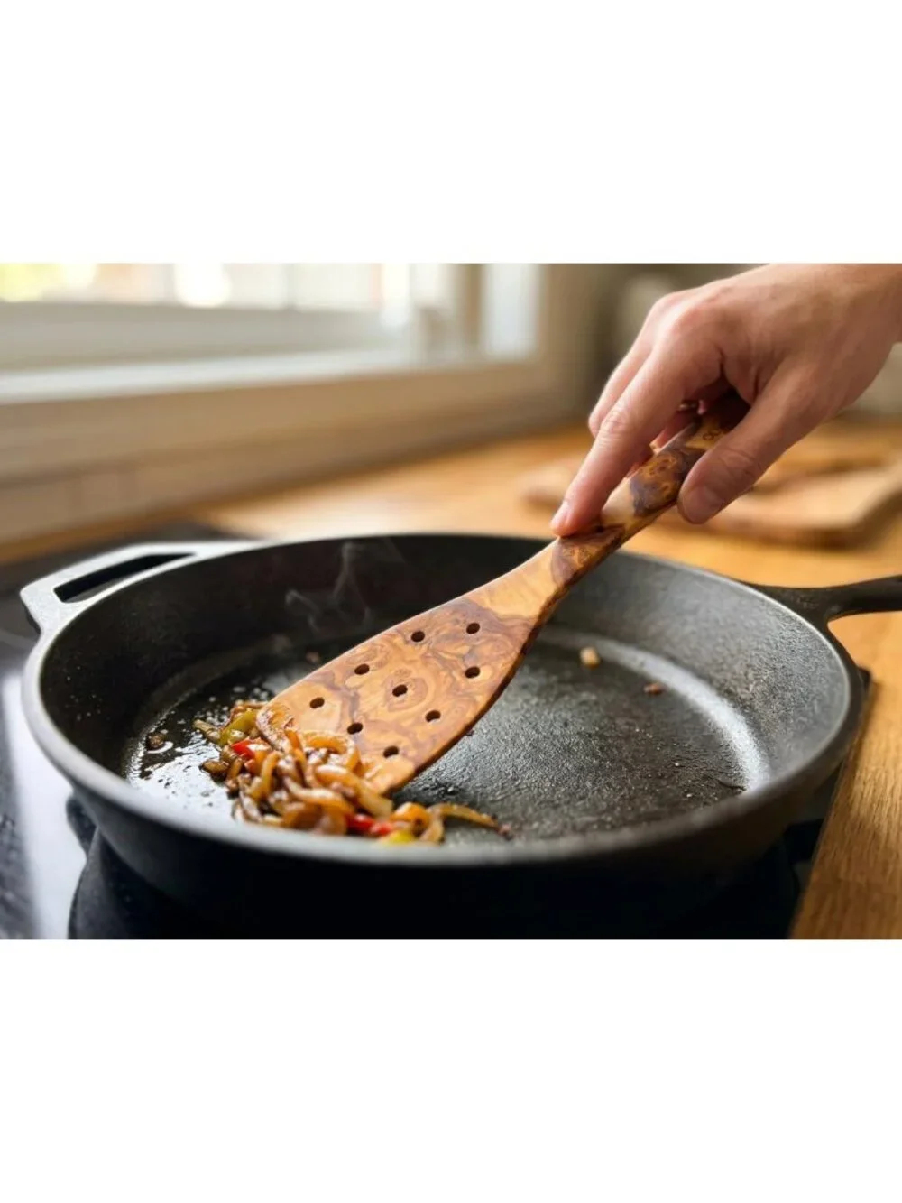 Handmade 100% Olive Wood Spoon & Spatula Set | Eco-Friendly Kitchen Utensils